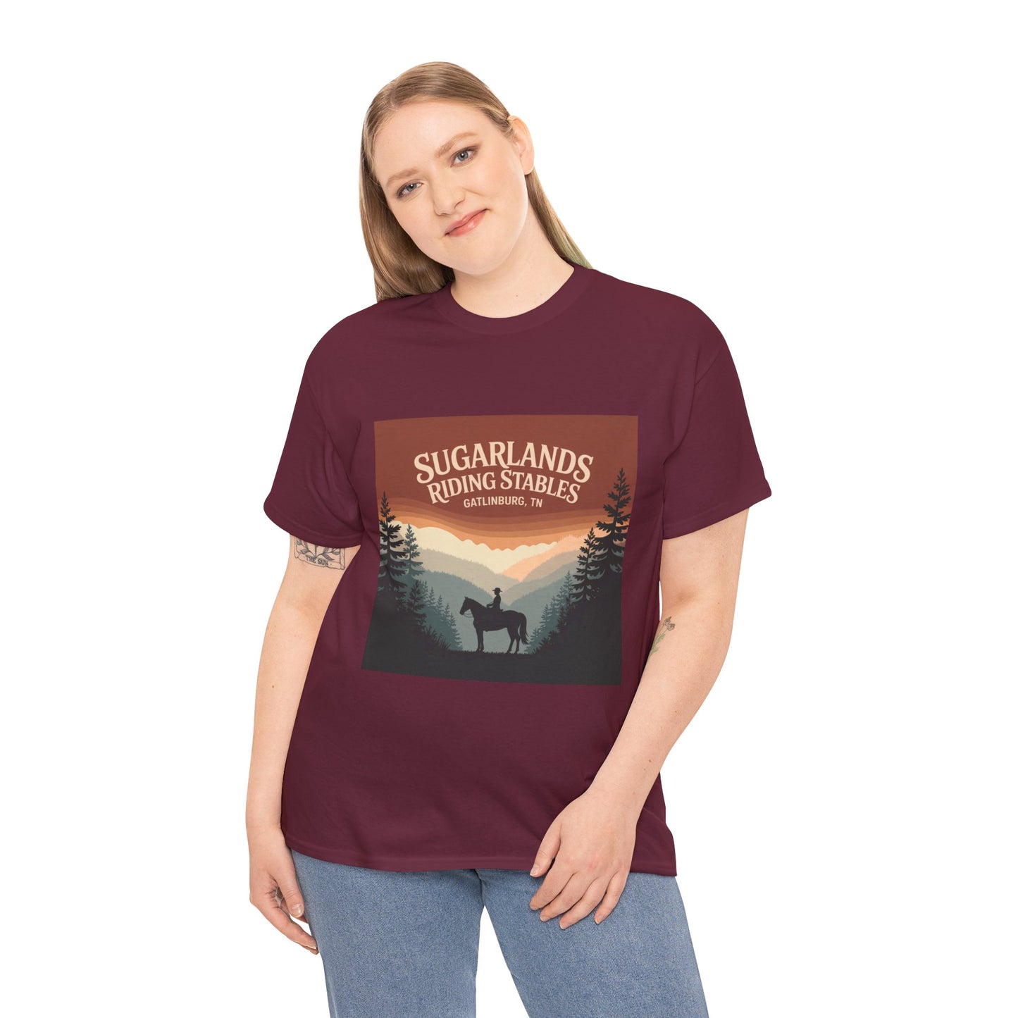 Sugarlands Riding Stables T-Shirt – Gatlinburg Tennessee Smoky Mountains Horseback Tee