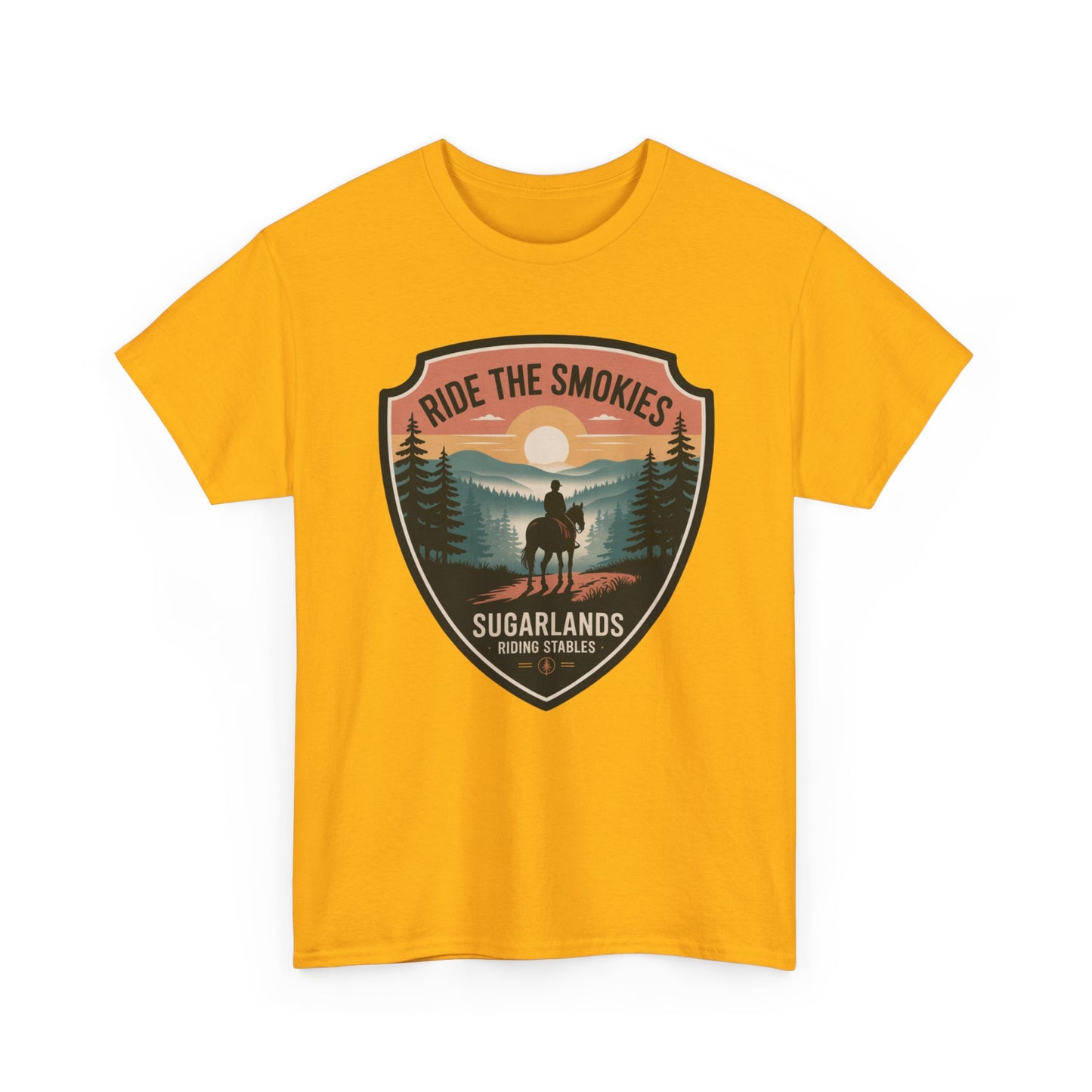 Ride The Smokies Sugarlands Riding Stables Shirt – Great Smoky Mountains Horseback Riding Tee