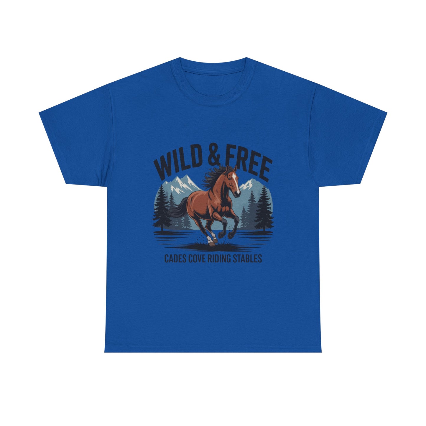 Wild & Free Cades Cove Riding Stables Shirt – Horse Lover Smoky Mountains Tee