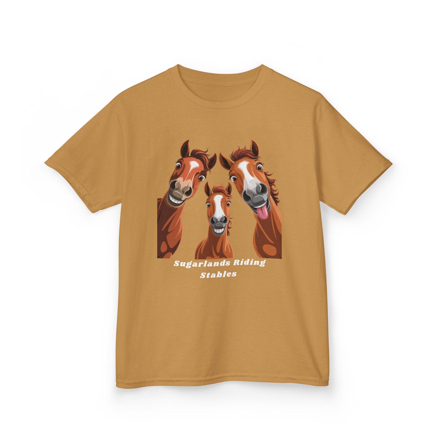 Happy Herd Trio Shirt – Funny Horse Faces Sugarlands Riding Stables Design