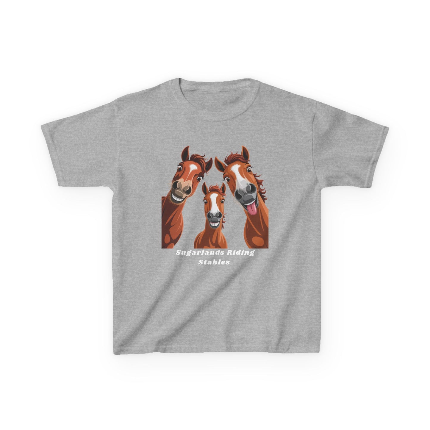 Happy Herd Trio Shirt – Funny Horse Faces Sugarlands Riding Stables Design
