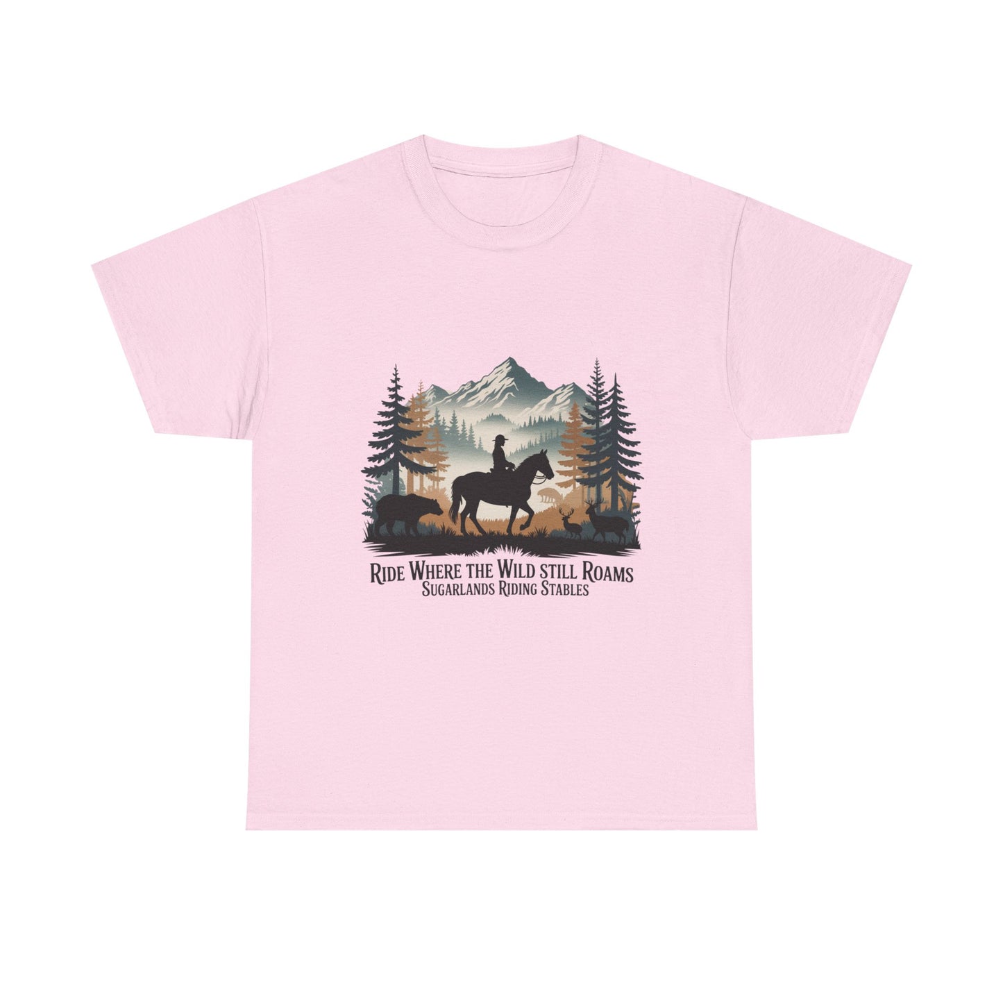 Ride Where the Wild Still Roams T-Shirt – Sugarlands Riding Stables Gatlinburg Tennessee Wildlife Tee