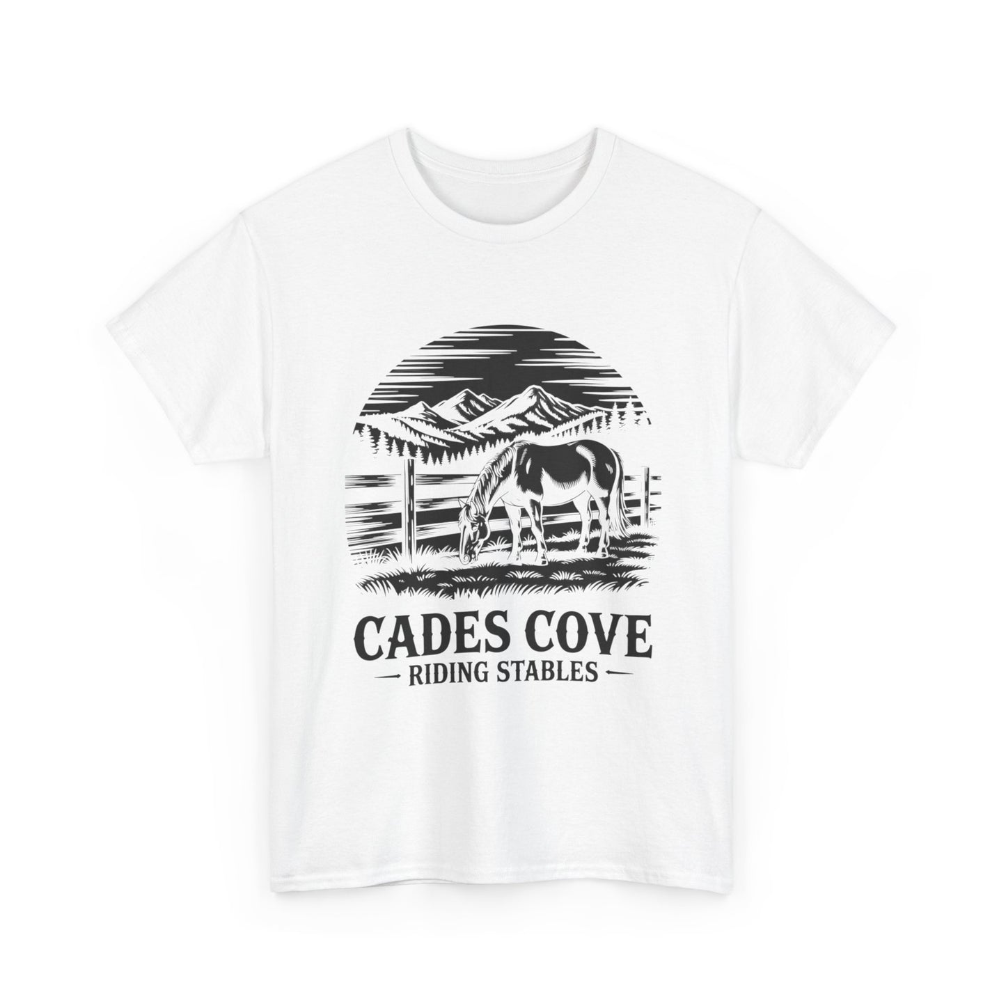 Cades Cove Riding Stables Mountain Horse Shirt – Smoky Mountains Horse Lover Tee