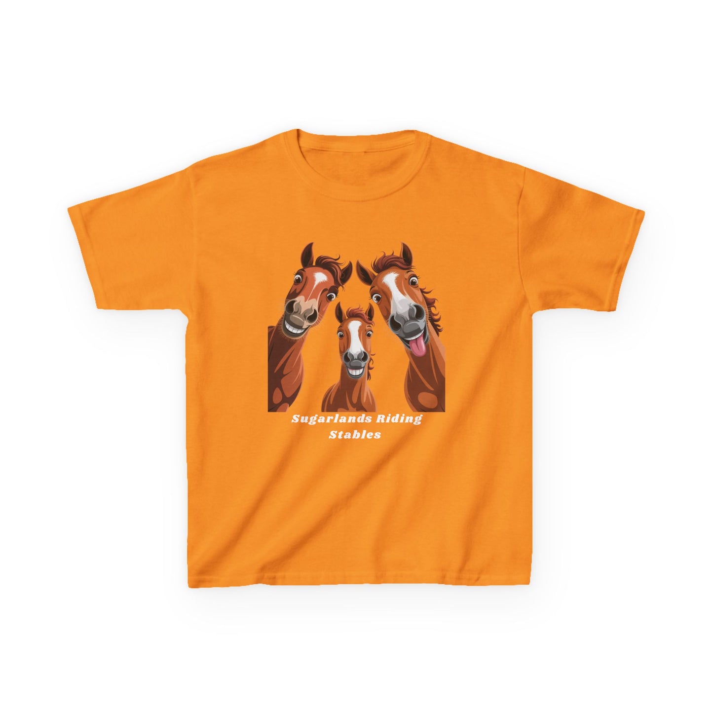 Happy Herd Trio Shirt – Funny Horse Faces Sugarlands Riding Stables Design
