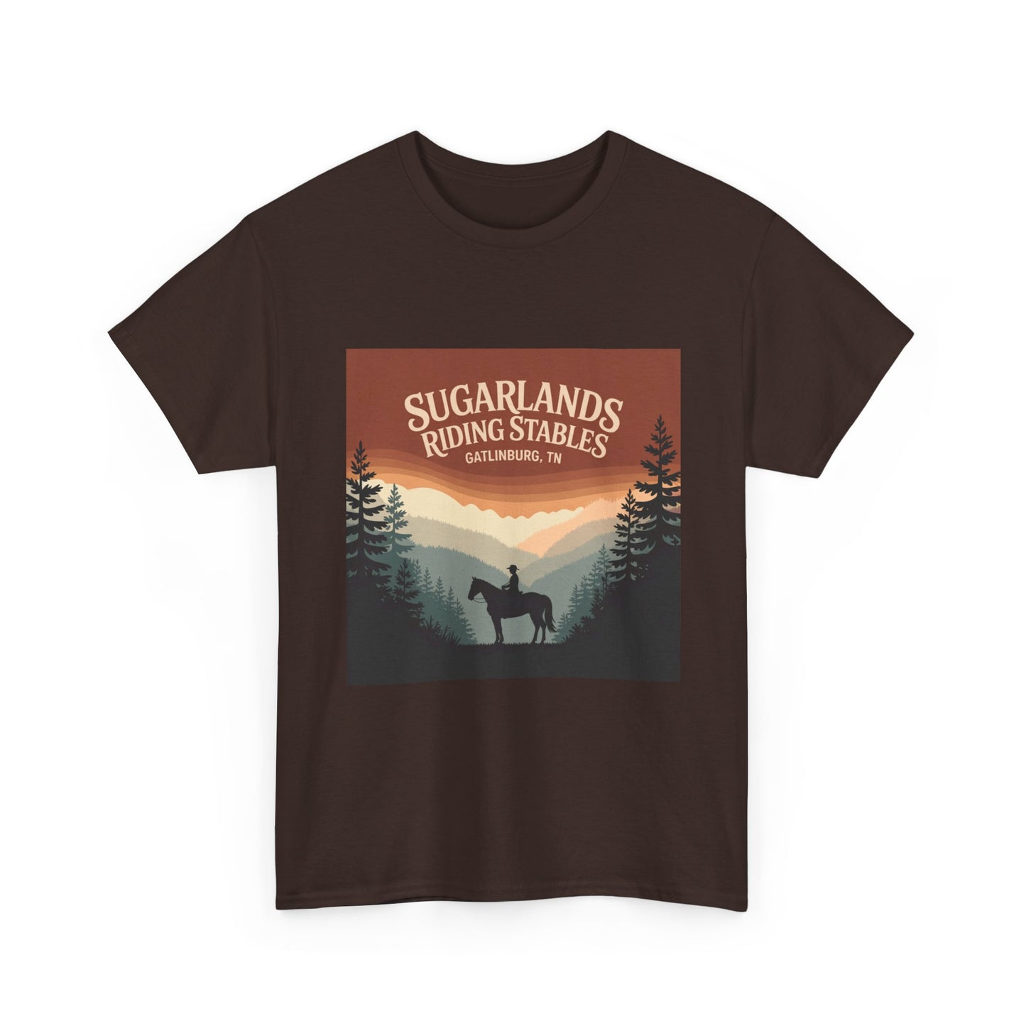 Sugarlands Riding Stables T-Shirt – Gatlinburg Tennessee Smoky Mountains Horseback Tee