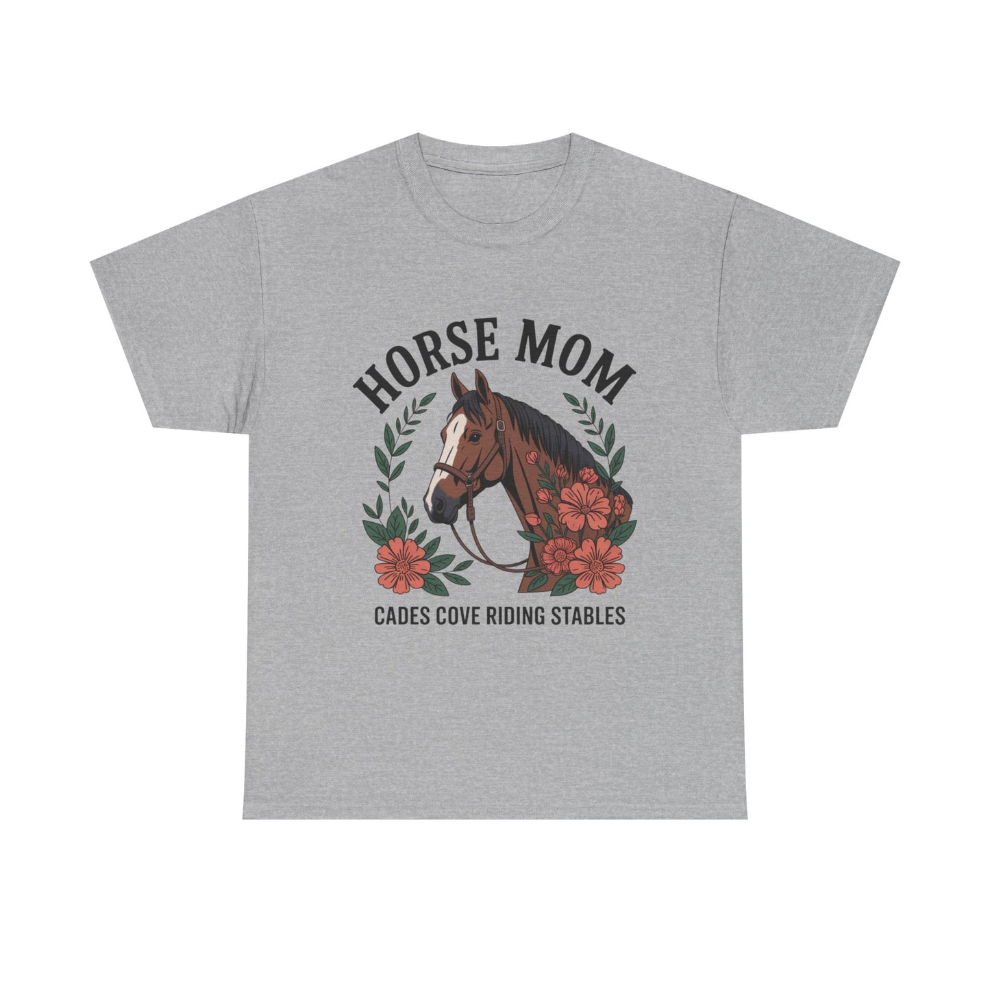Horse Mom Cades Cove Riding Stables Shirt – Floral Horse Lover Smoky Mountains Tee