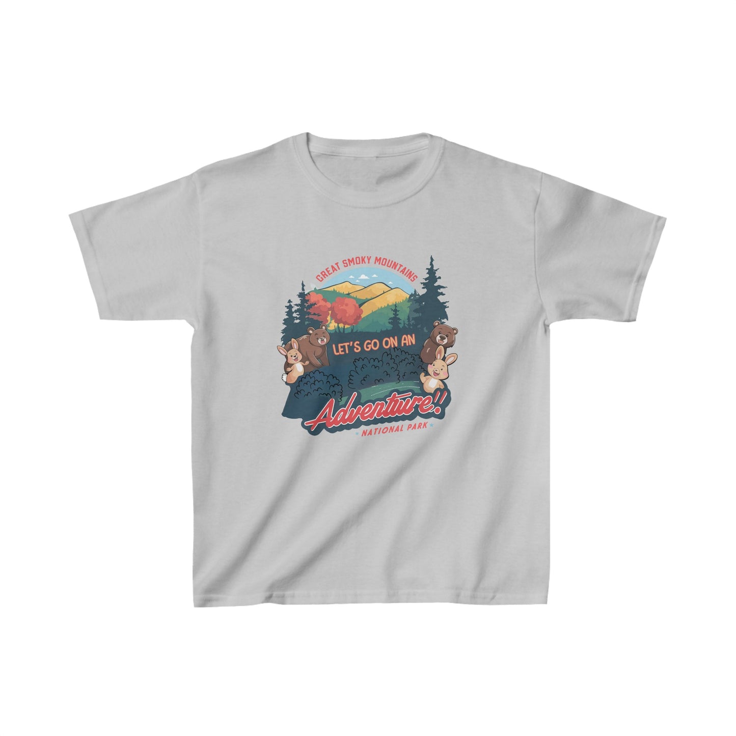 Great Smoky Mountains National Park Lets Go on an Adventure Kids Heavy Cotton™ Tee