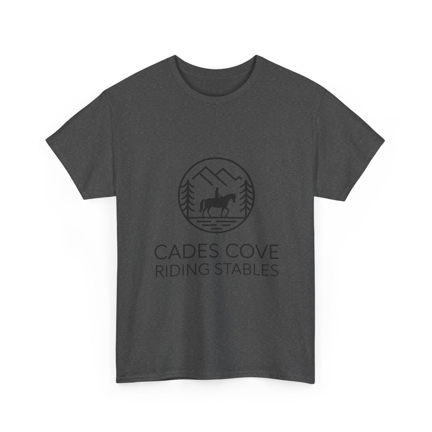 Cades Cove Riding Stables Circle Emblem T-Shirt – Smoky Mountains Western Trail Ride Tee