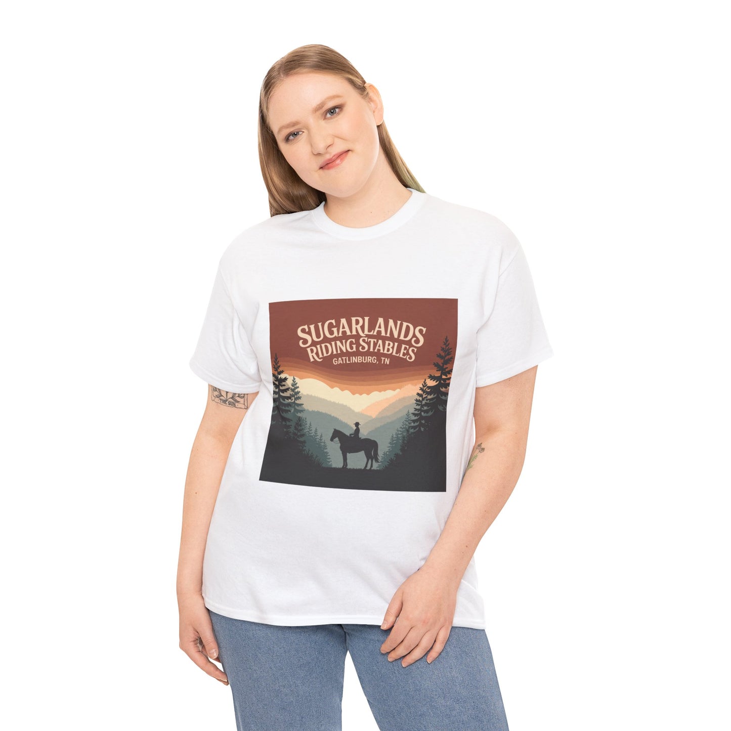 Sugarlands Riding Stables T-Shirt – Gatlinburg Tennessee Smoky Mountains Horseback Tee