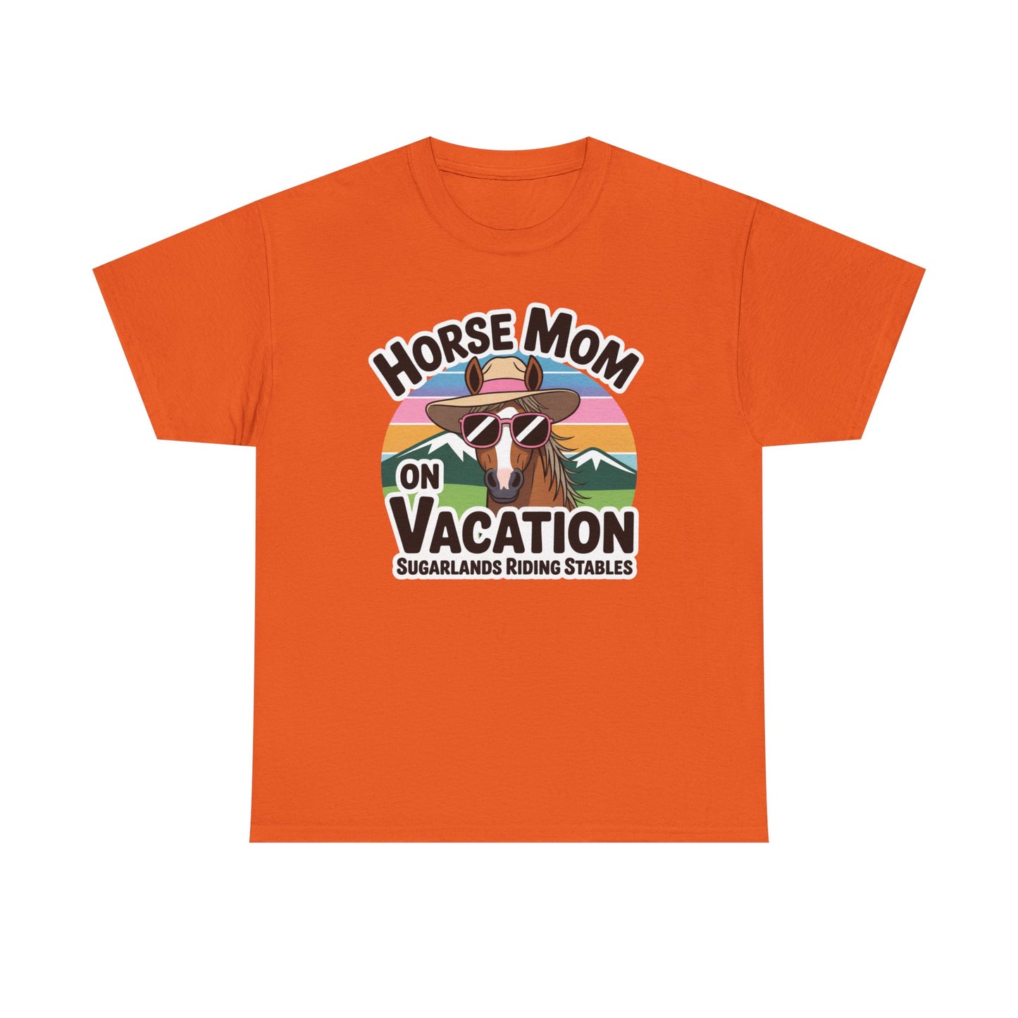 Horse Mom on Vacation Tee — Cute Retro Horse Riding Mom Shirt Sugarlands