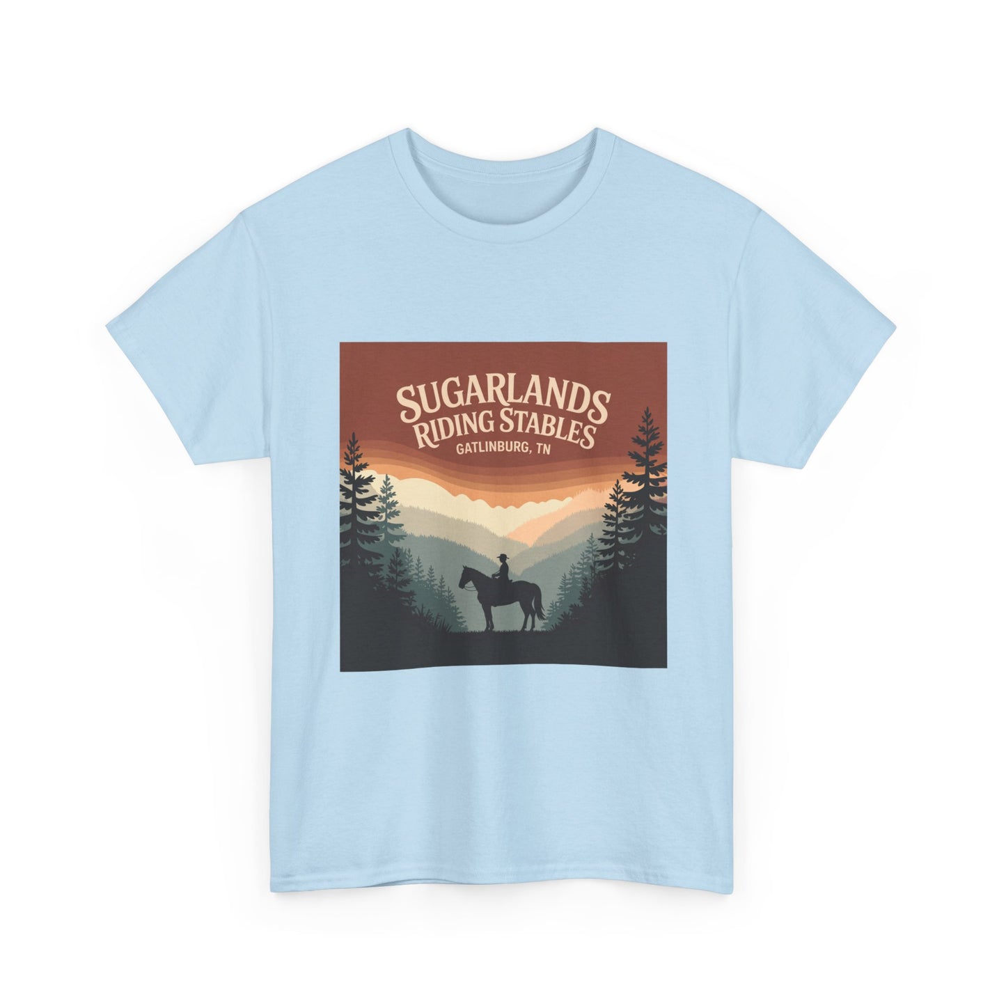 Sugarlands Riding Stables T-Shirt – Gatlinburg Tennessee Smoky Mountains Horseback Tee