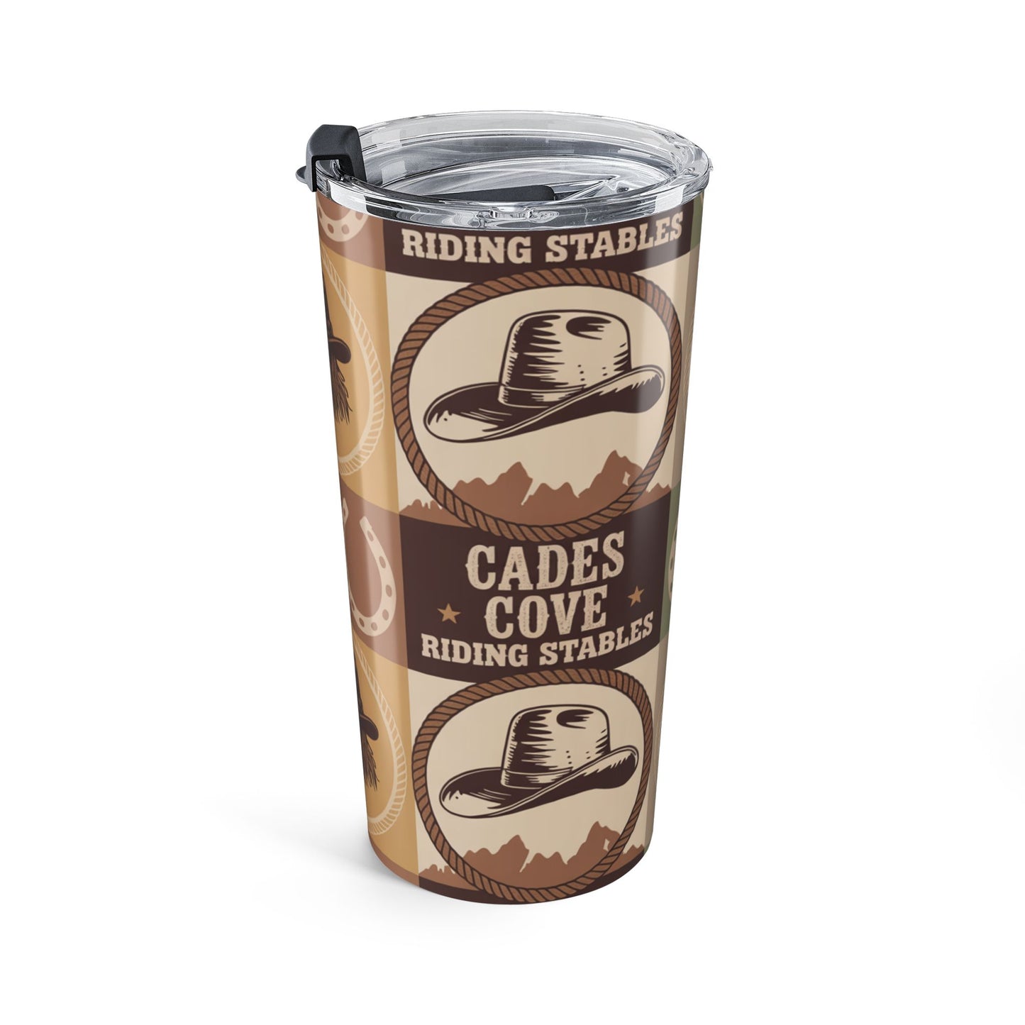 Cades Cove Ranch Life Patchwork Tumbler 20oz