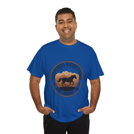 Sugarlands Riding Stables T-Shirt – Gatlinburg Tennessee Running Horse Western Emblem Tee