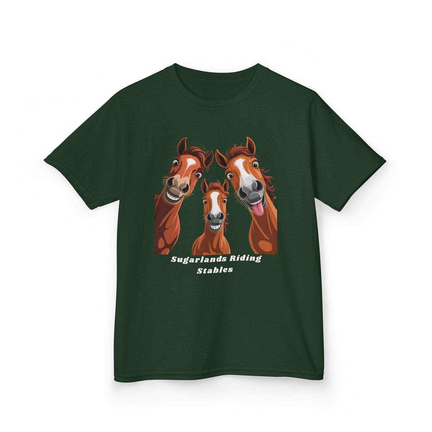 Happy Herd Trio Shirt – Funny Horse Faces Sugarlands Riding Stables Design