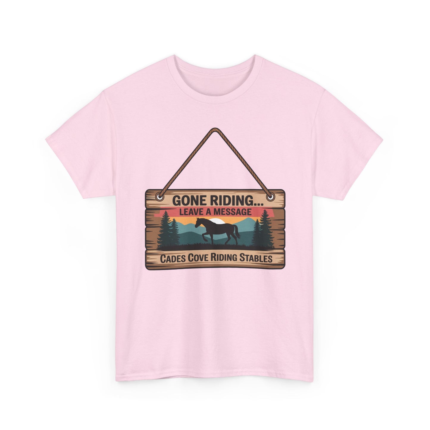 Gone Riding Leave a Message Cades Cove Riding Stables Shirt – Funny Horse Lover Tee