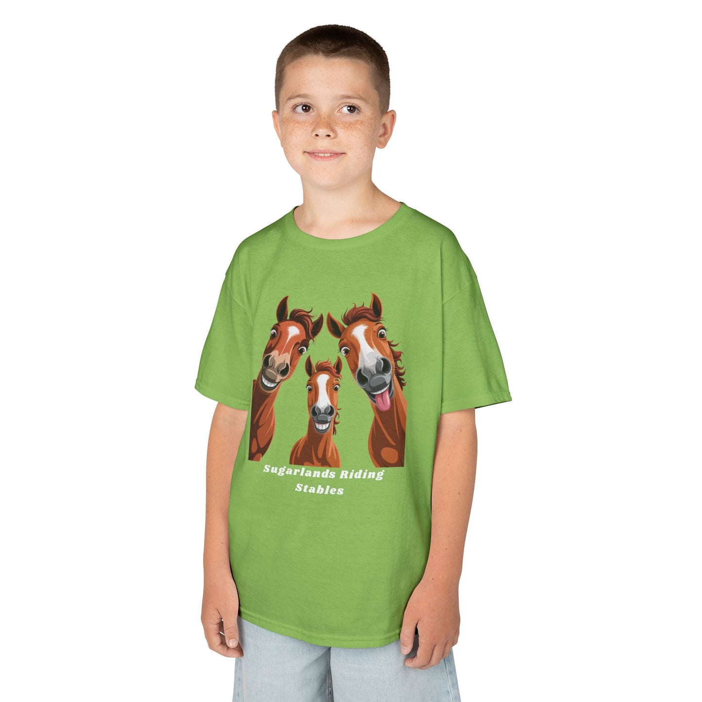 Happy Herd Trio Shirt – Funny Horse Faces Sugarlands Riding Stables Design