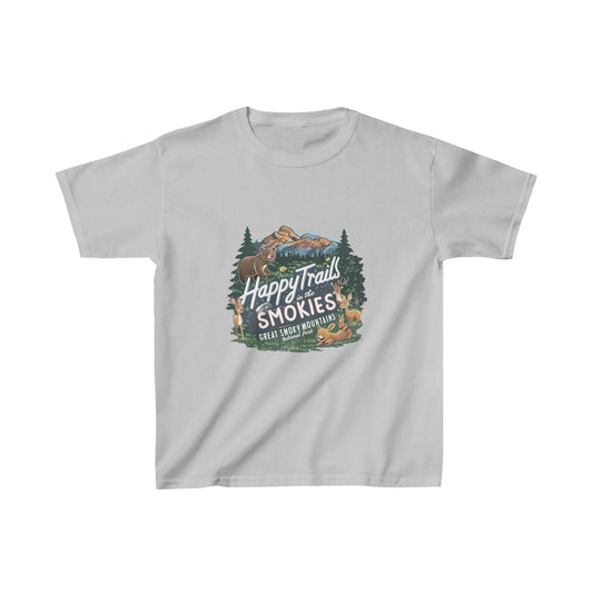 Great Smoky Mountains National Park Happy Trails Kids Heavy Cotton™ Tee