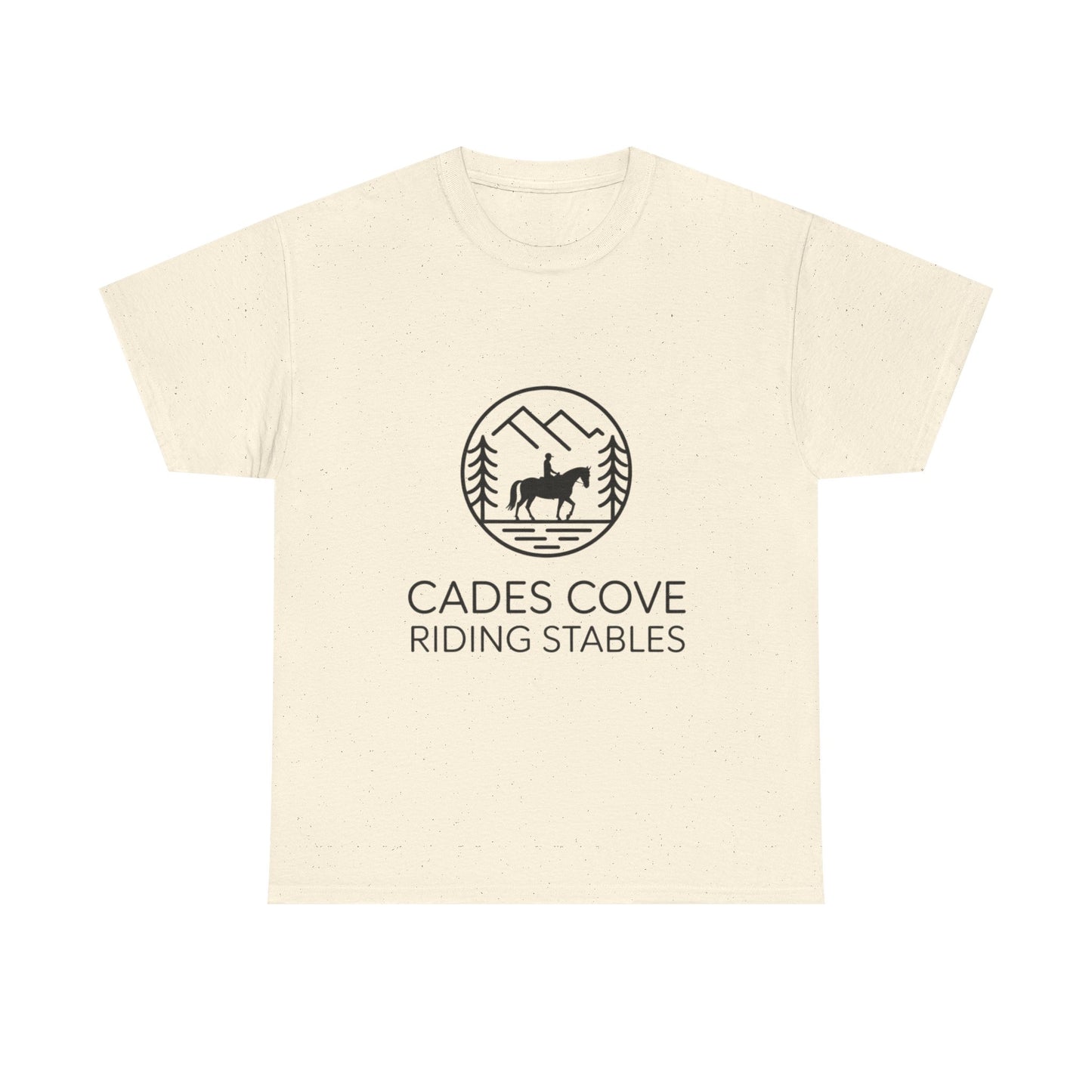 Cades Cove Riding Stables Circle Emblem T-Shirt – Smoky Mountains Western Trail Ride Tee