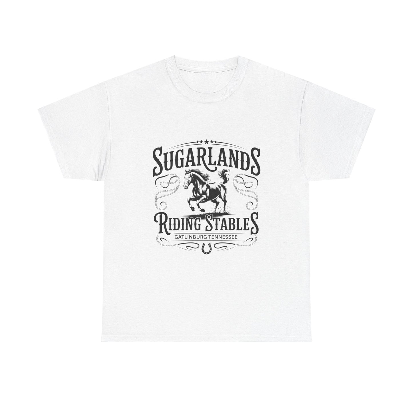 Sugarlands Riding Stables T-Shirt – Western Horse Design Gatlinburg Tennessee