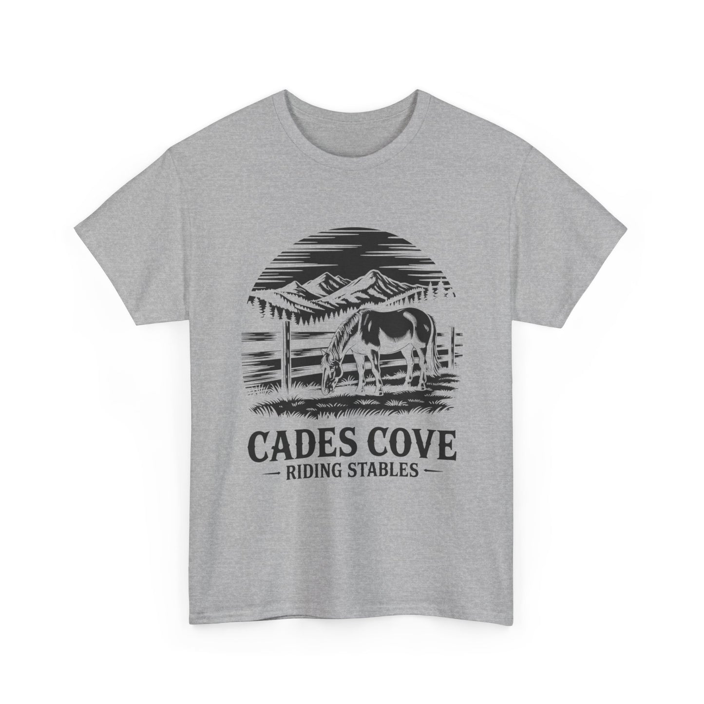 Cades Cove Riding Stables Mountain Horse Shirt – Smoky Mountains Horse Lover Tee