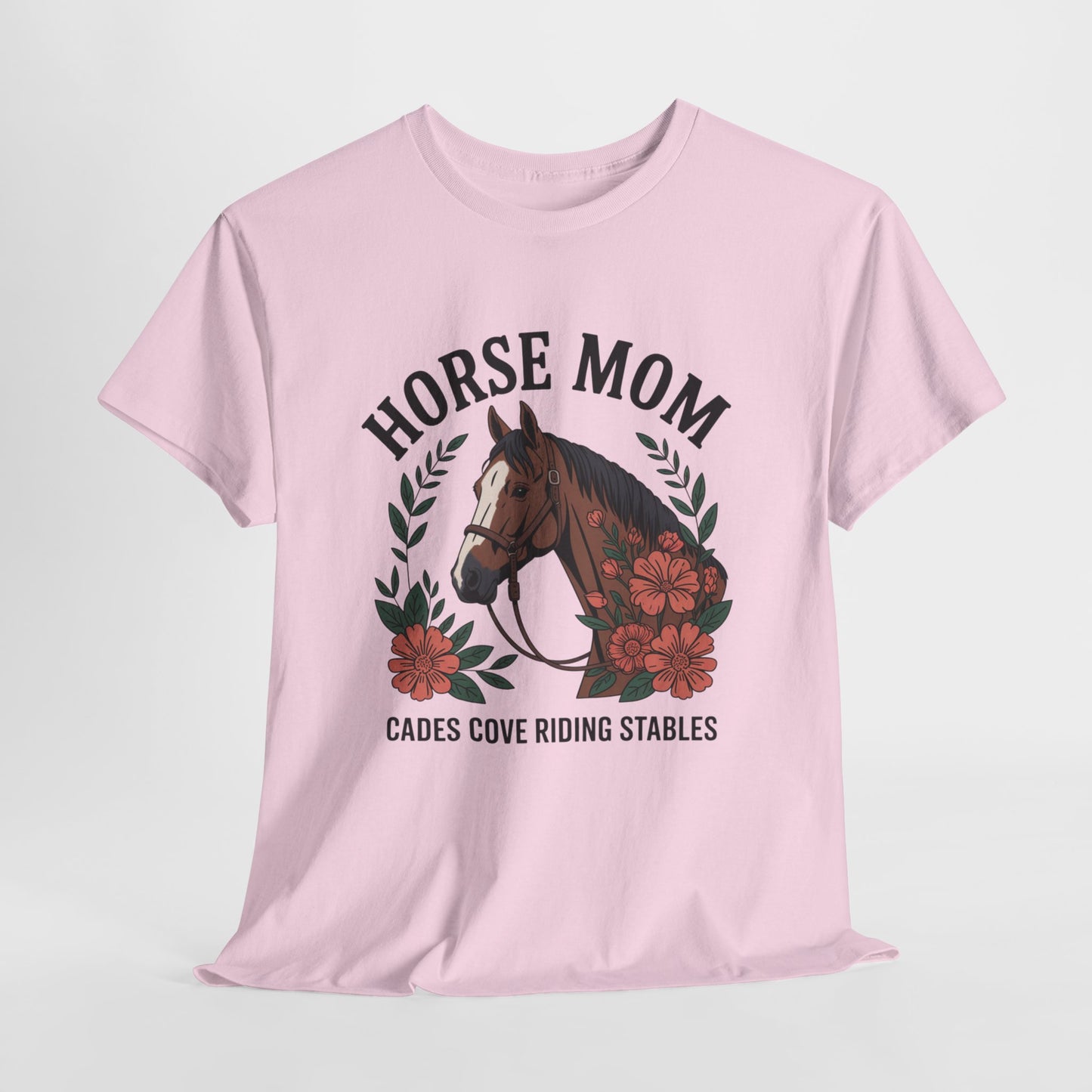 Horse Mom Cades Cove Riding Stables Shirt – Floral Horse Lover Smoky Mountains Tee