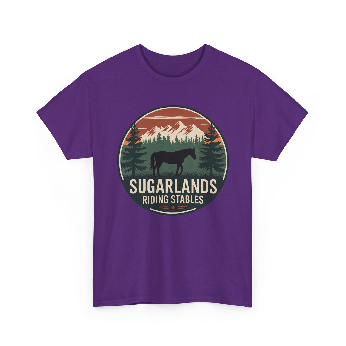Sugarlands Riding Stables Mountain Horse Shirt – Great Smoky Mountains Trail Riding Tee