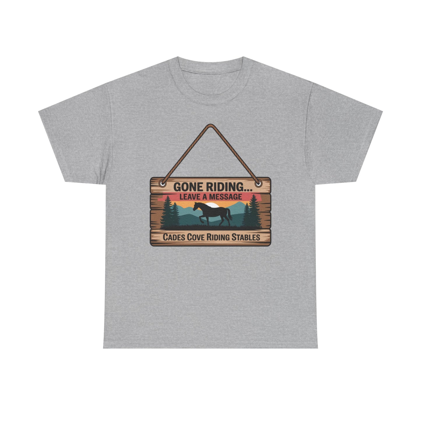 Gone Riding Leave a Message Cades Cove Riding Stables Shirt – Funny Horse Lover Tee