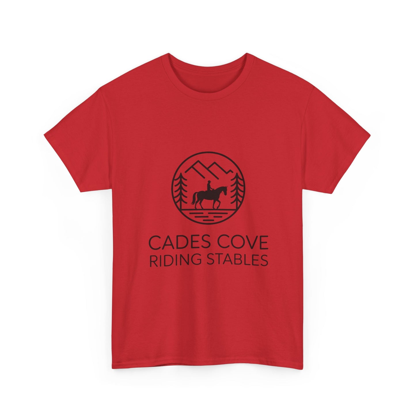 Cades Cove Riding Stables Circle Emblem T-Shirt – Smoky Mountains Western Trail Ride Tee