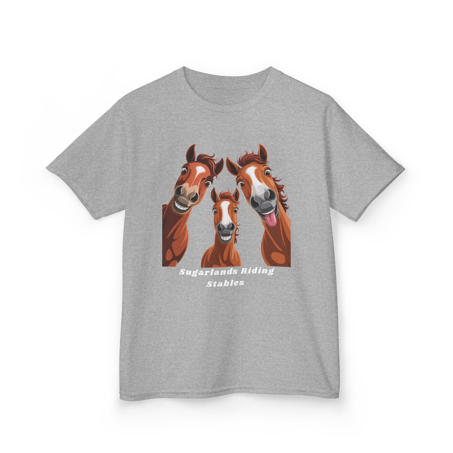 Happy Herd Trio Shirt – Funny Horse Faces Sugarlands Riding Stables Design