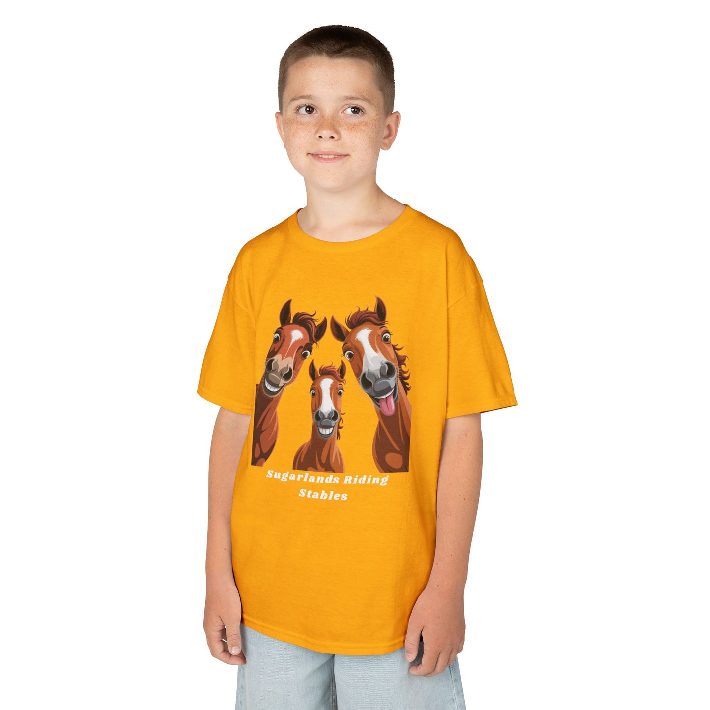 Happy Herd Trio Shirt – Funny Horse Faces Sugarlands Riding Stables Design