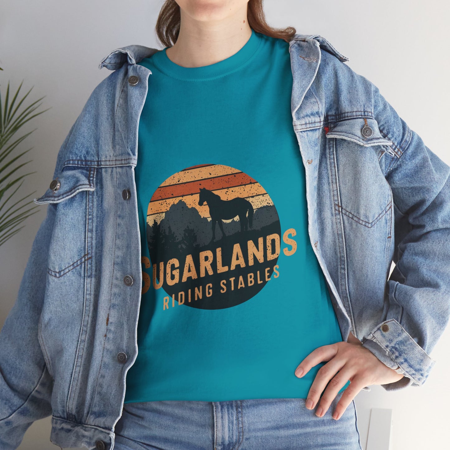 Sugarlands Riding Stables Mountain Horse Unisex Heavy Cotton Tee