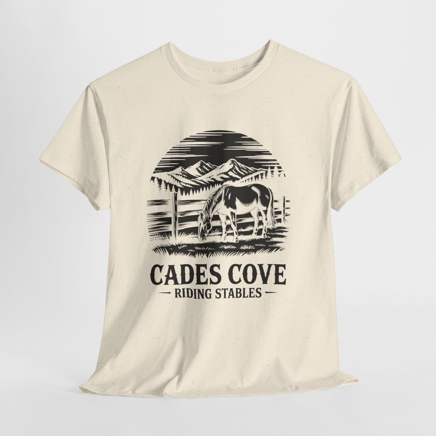 Cades Cove Riding Stables Mountain Horse Shirt – Smoky Mountains Horse Lover Tee