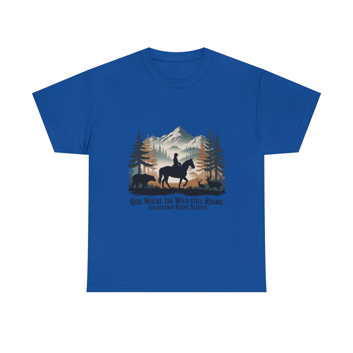 Ride Where the Wild Still Roams T-Shirt – Sugarlands Riding Stables Gatlinburg Tennessee Wildlife Tee