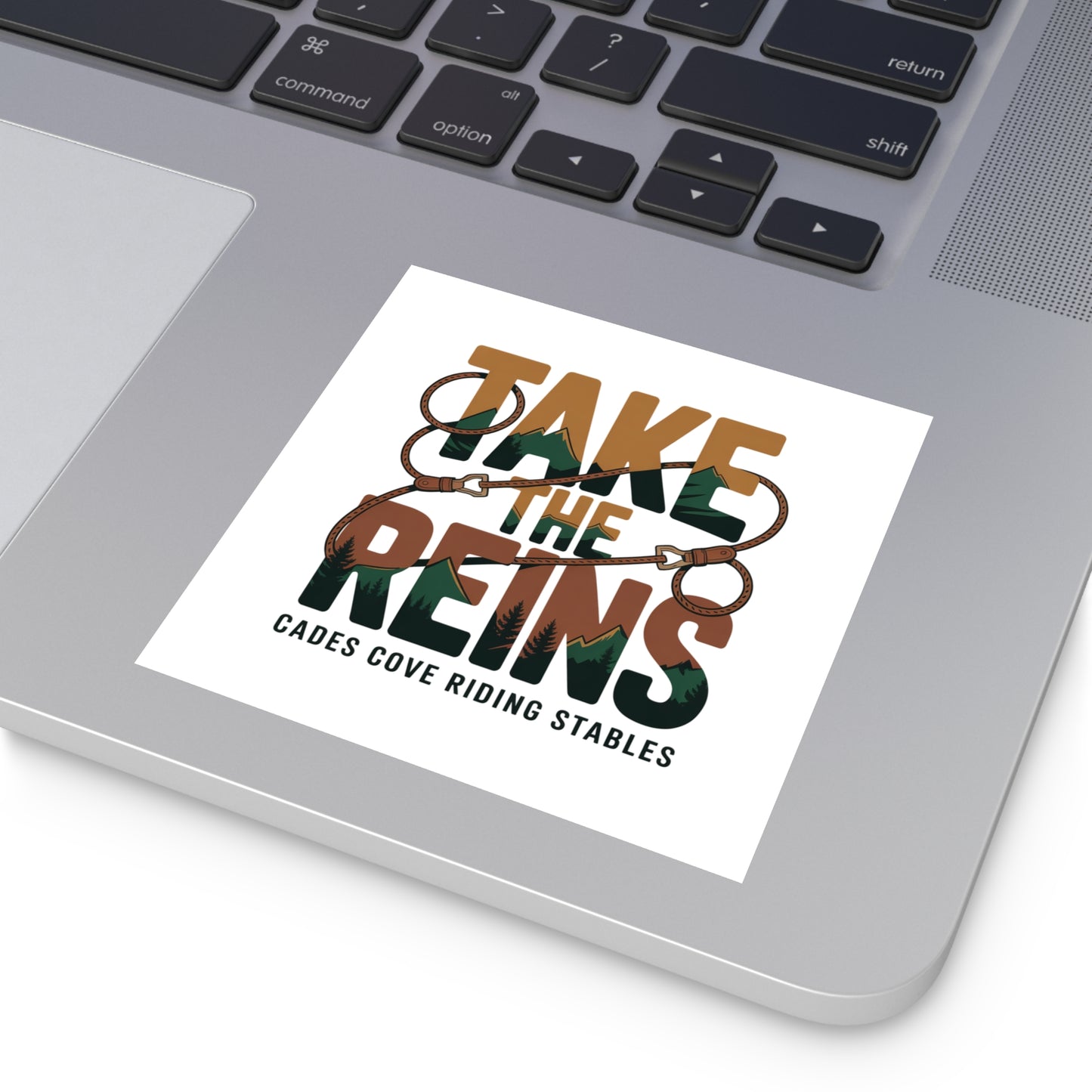 Take the Reins Sticker – Cades Cove Riding Stables Smoky Mountains Western Decal