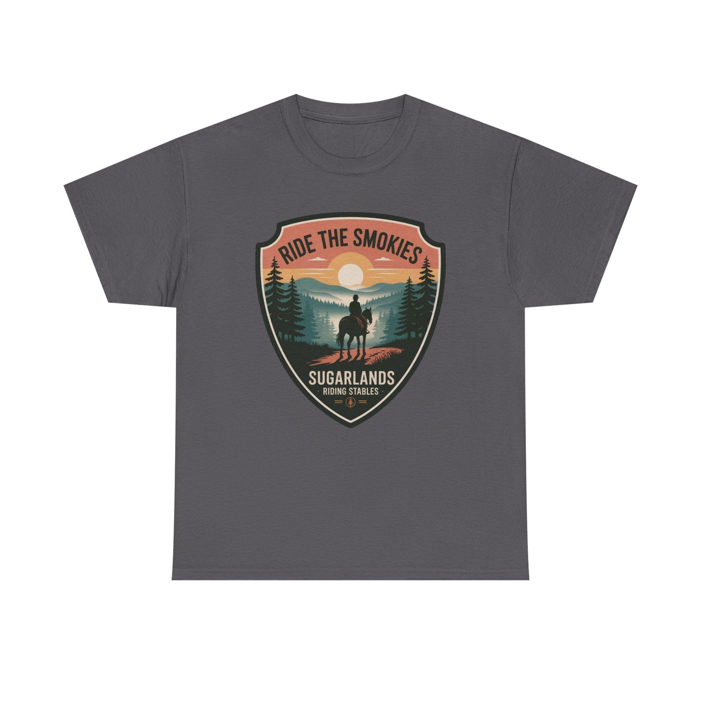Ride The Smokies Sugarlands Riding Stables Shirt – Great Smoky Mountains Horseback Riding Tee