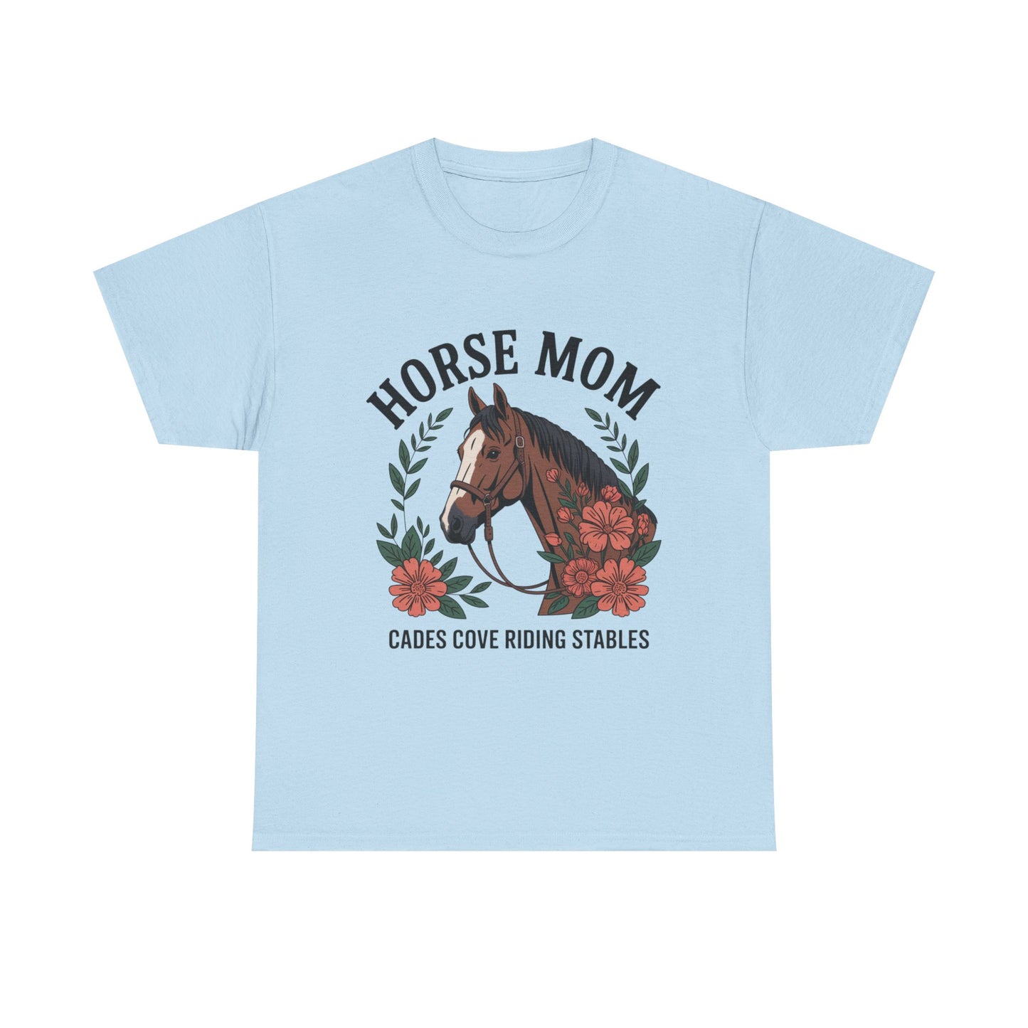 Horse Mom Cades Cove Riding Stables Shirt – Floral Horse Lover Smoky Mountains Tee