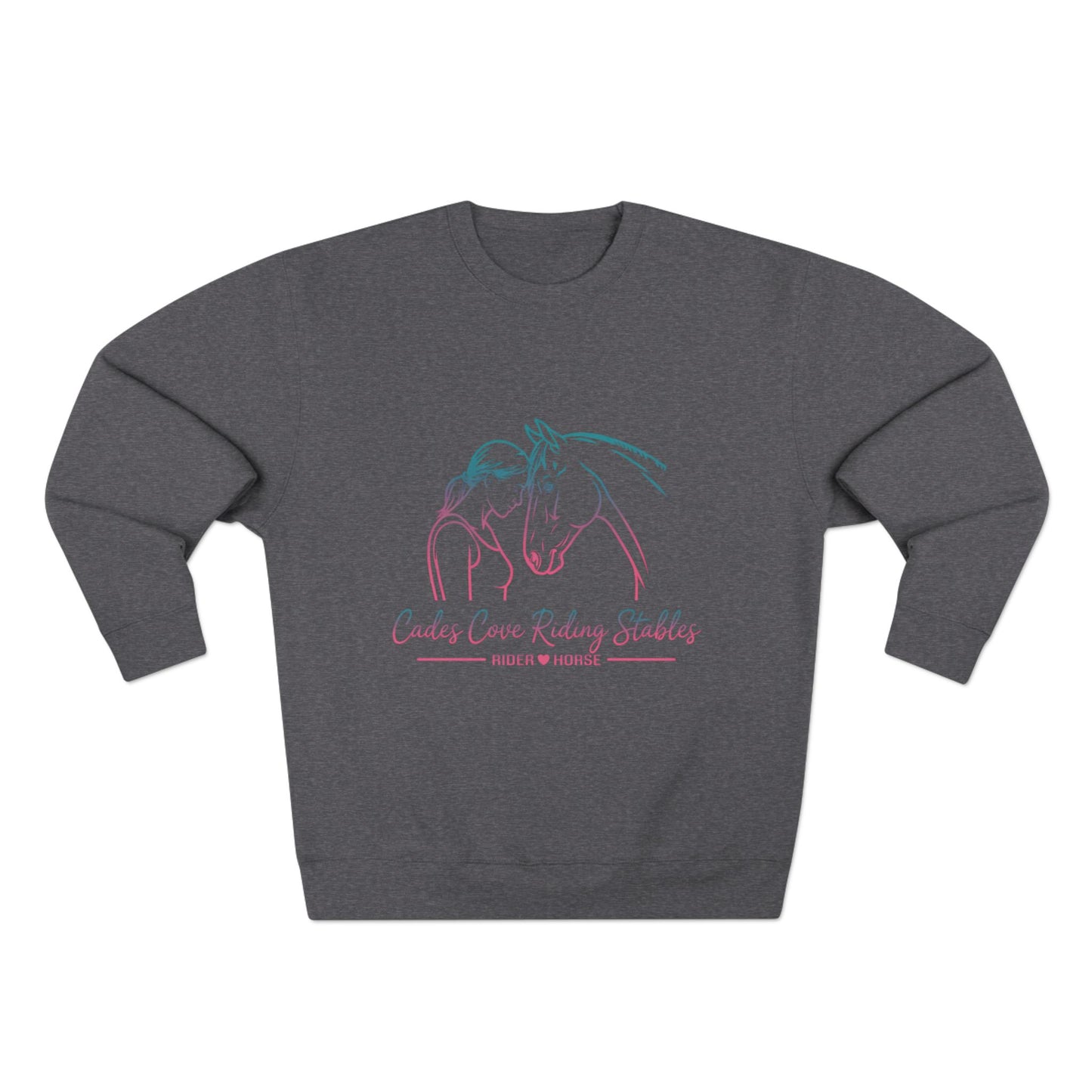 Cades Cove Harmony – Rider ♥ Horse (Pastel Edition) Unisex Crewneck Sweatshirt
