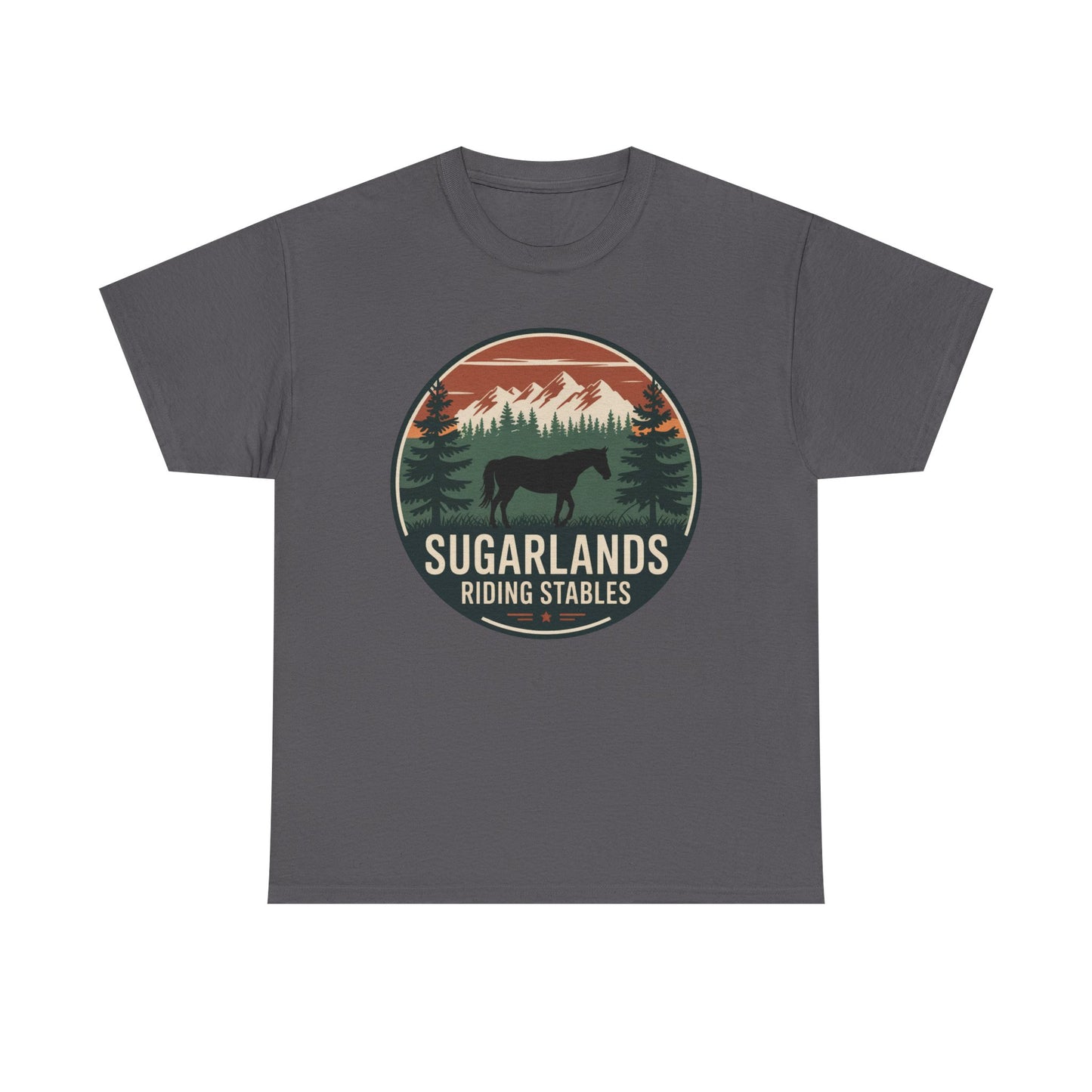 Sugarlands Riding Stables Mountain Horse Shirt – Great Smoky Mountains Trail Riding Tee