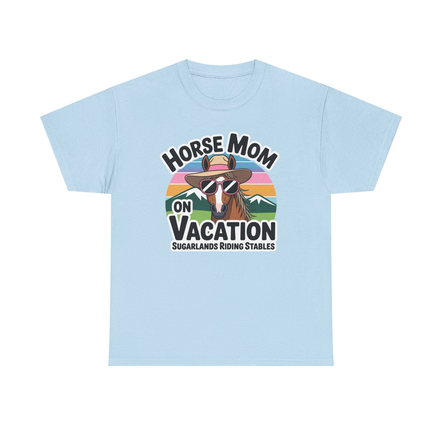 Horse Mom on Vacation Tee — Cute Retro Horse Riding Mom Shirt Sugarlands