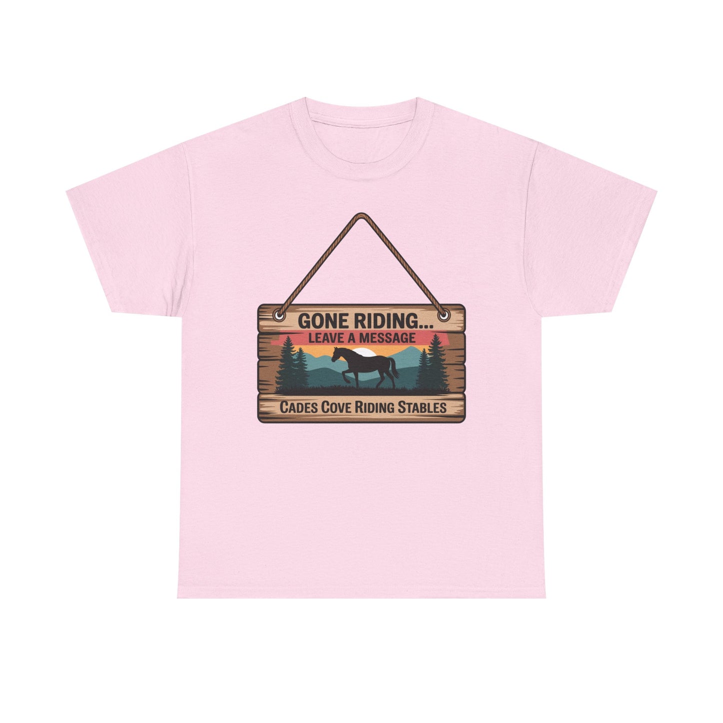 Gone Riding Leave a Message Cades Cove Riding Stables Shirt – Funny Horse Lover Tee