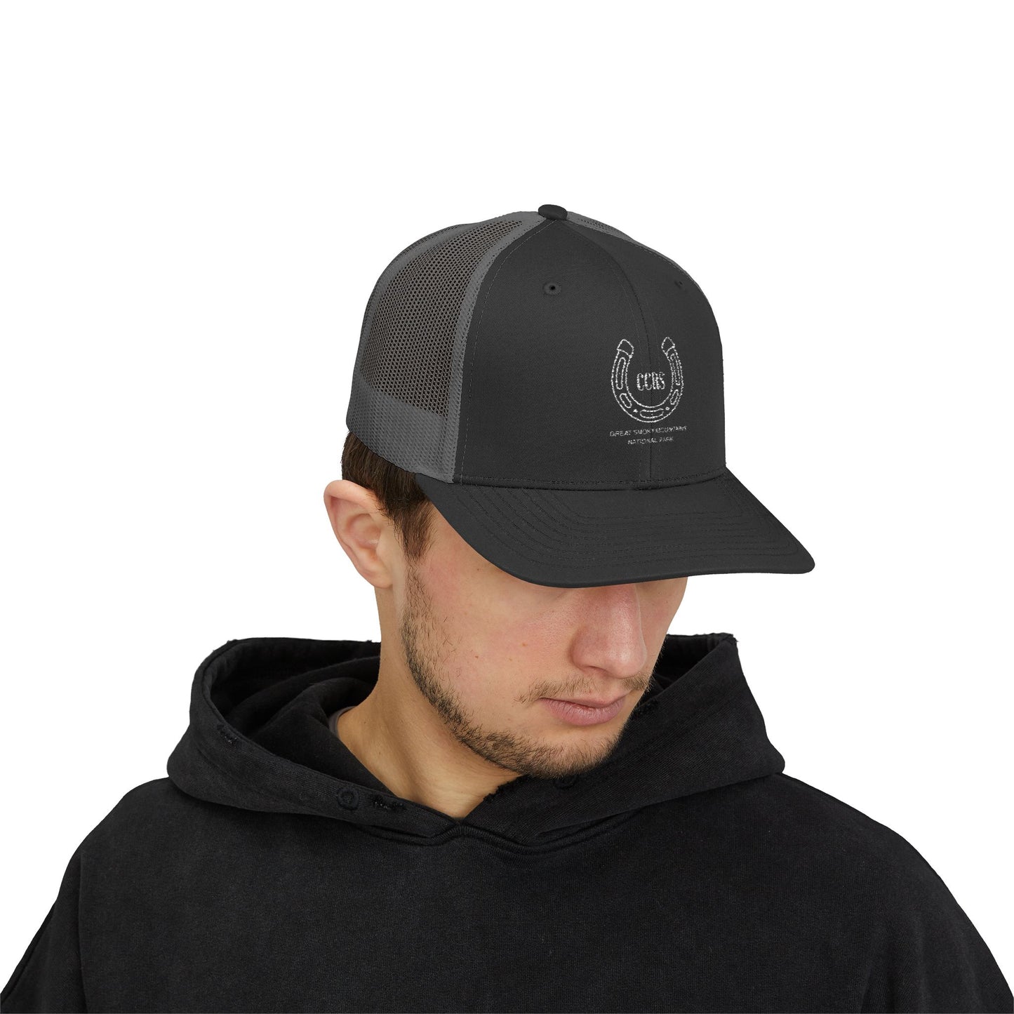Cades Cove Riding Stables Horseshoe Snapback Trucker Cap