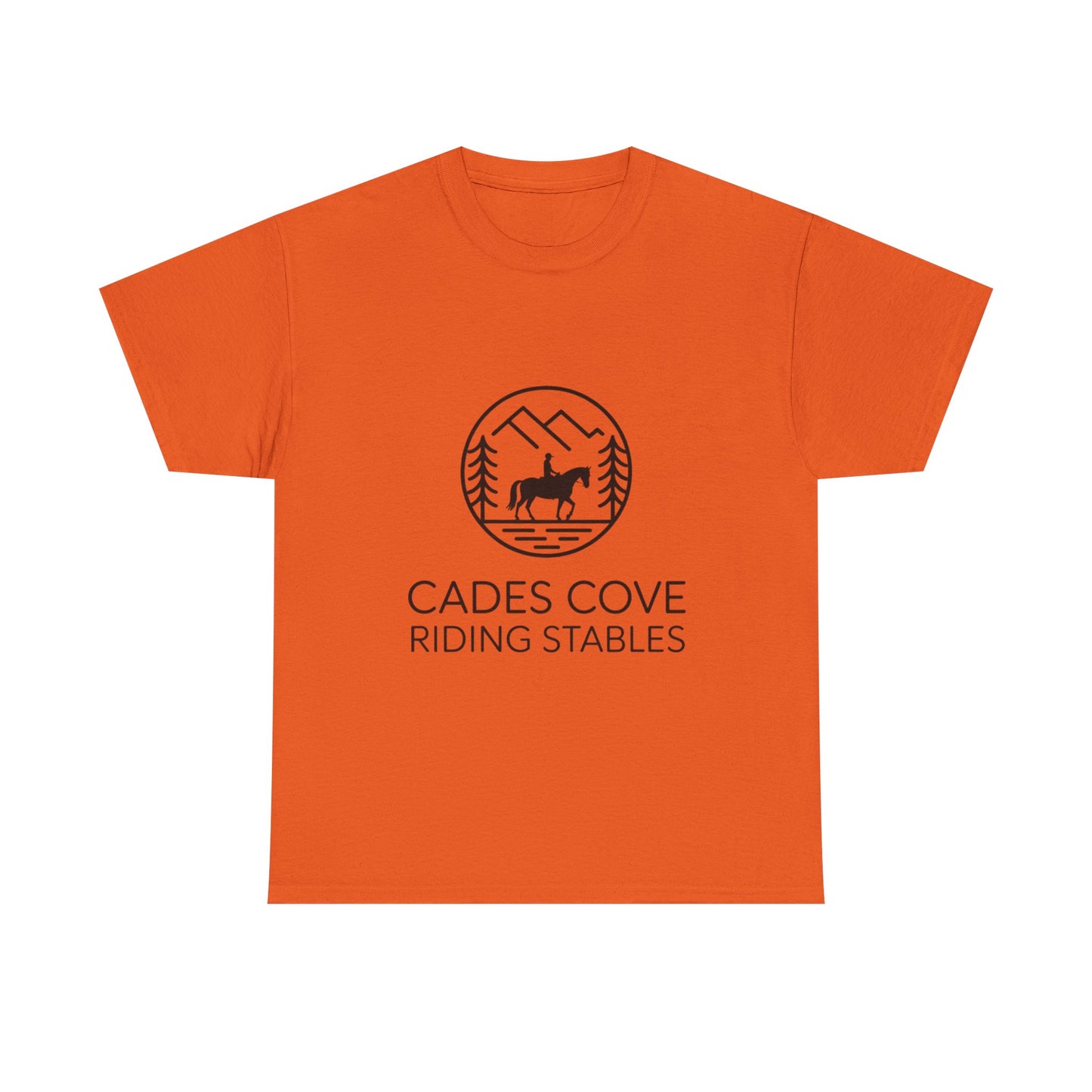 Cades Cove Riding Stables Circle Emblem T-Shirt – Smoky Mountains Western Trail Ride Tee