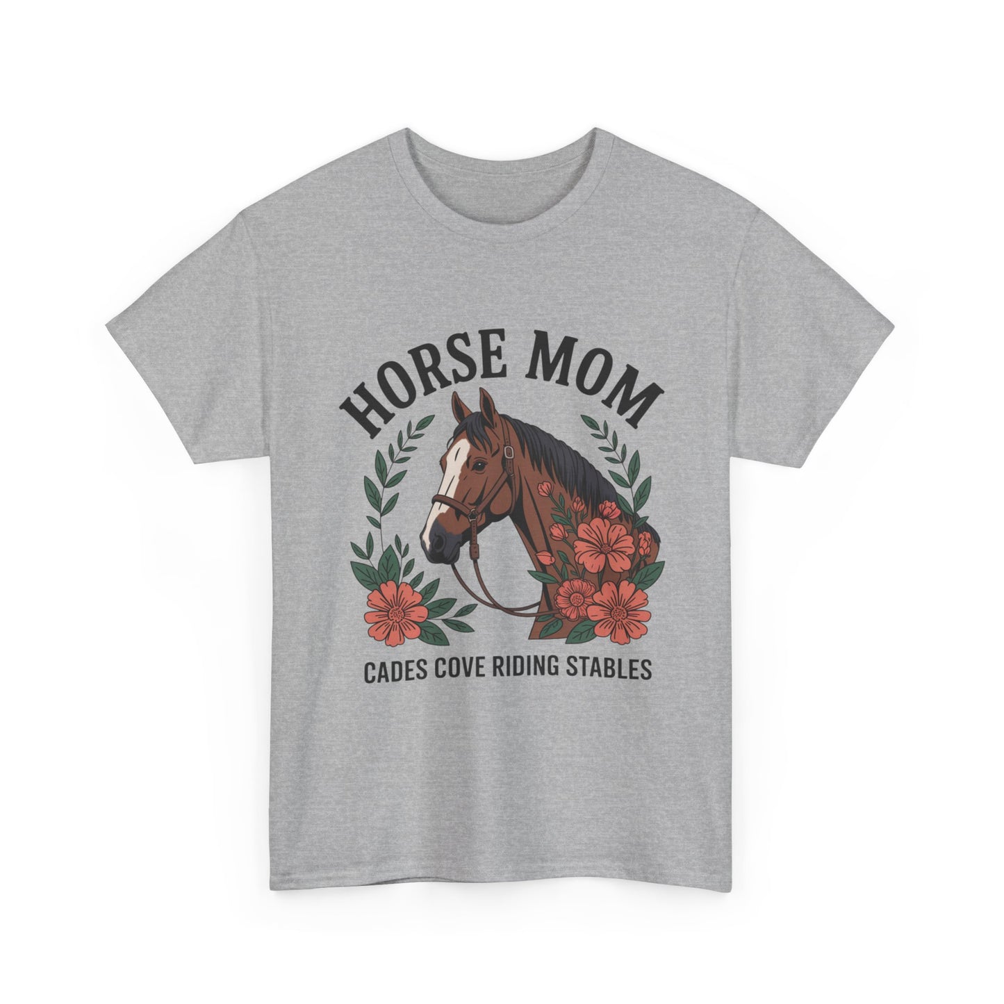Horse Mom Cades Cove Riding Stables Shirt – Floral Horse Lover Smoky Mountains Tee