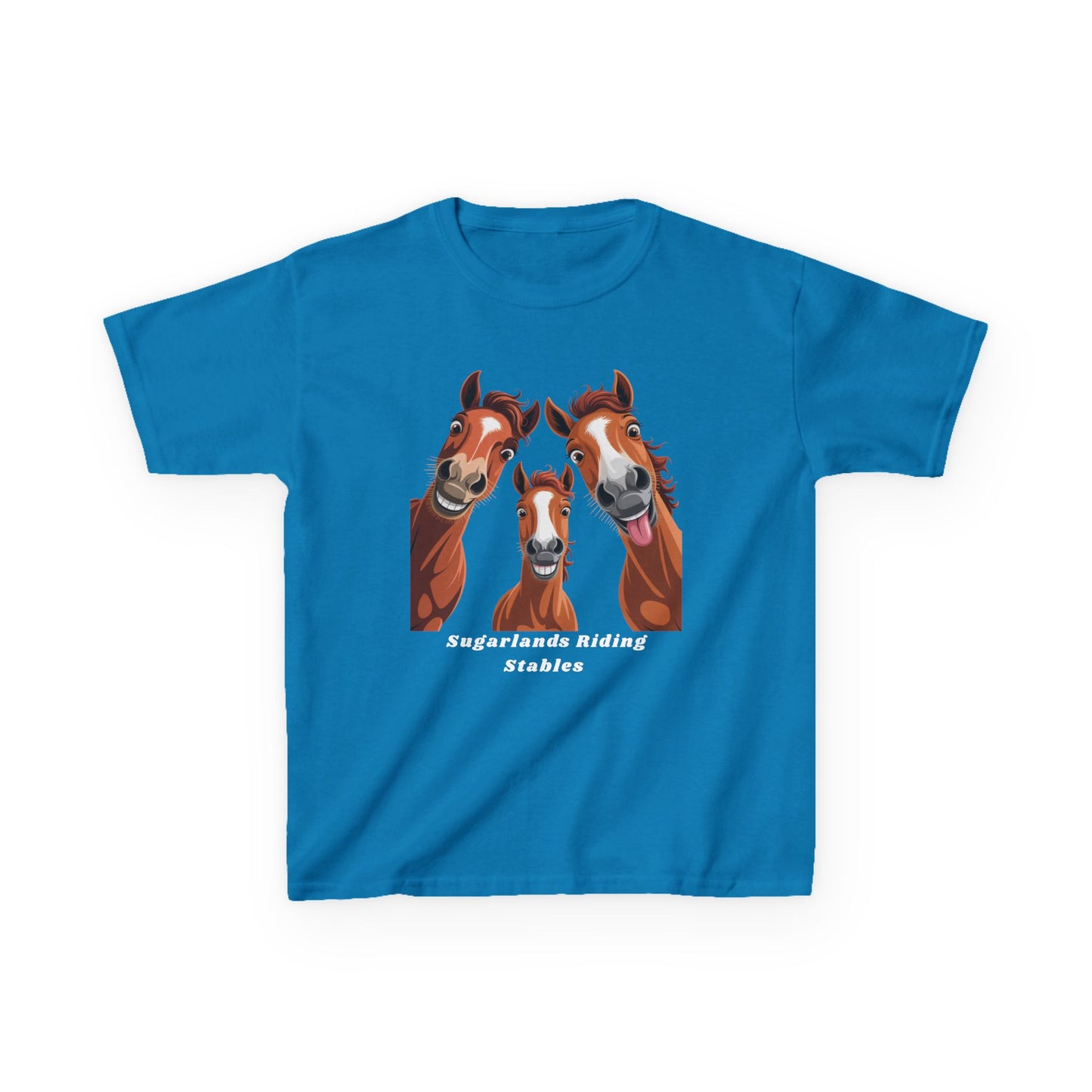 Happy Herd Trio Shirt – Funny Horse Faces Sugarlands Riding Stables Design