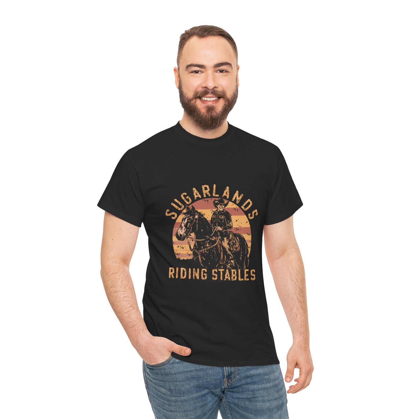 Sugarlands Riding Stables Cowboy Unisex Heavy Cotton Tee