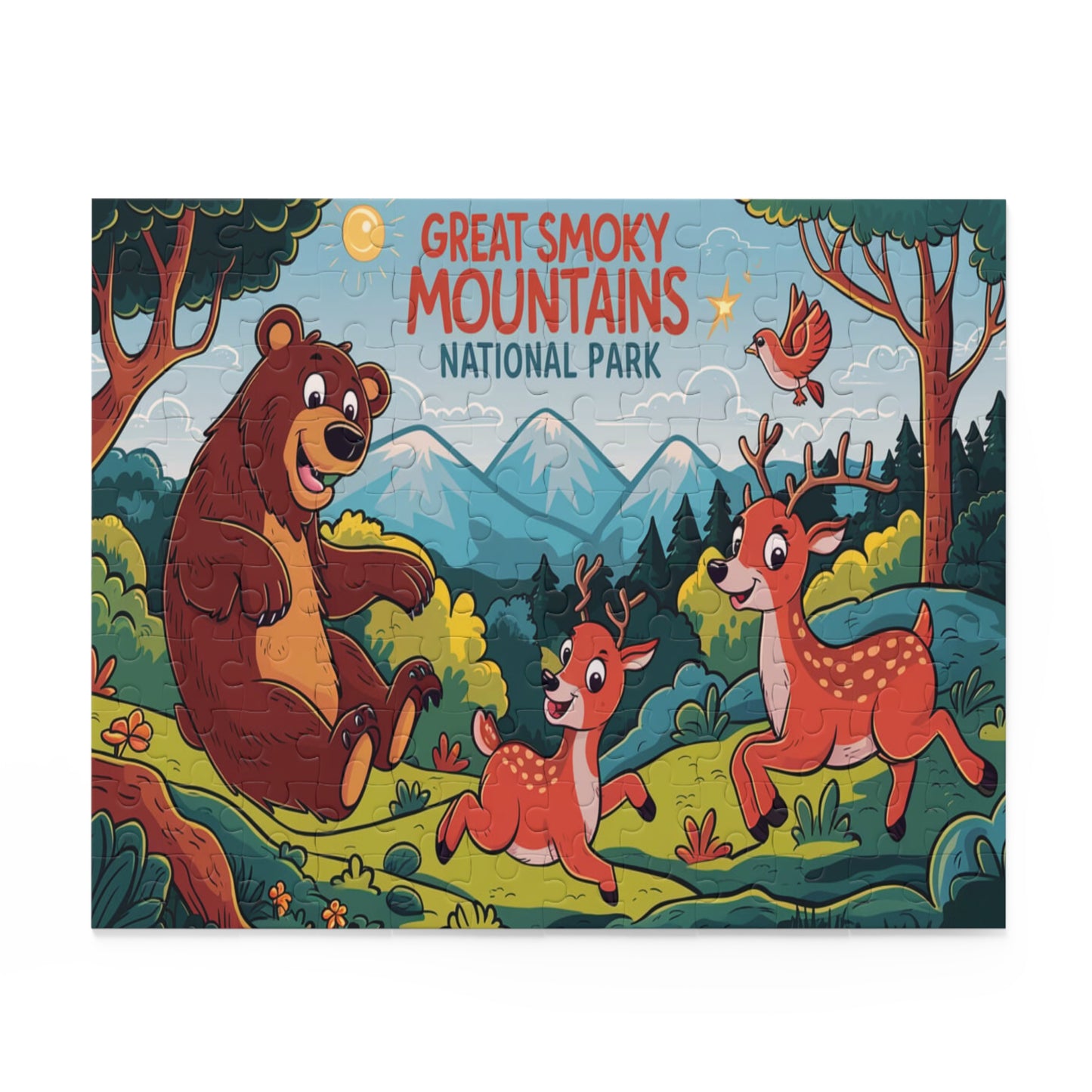 Great Smoky Mountains National Park Kids Bear, Deer Puzzle (120)