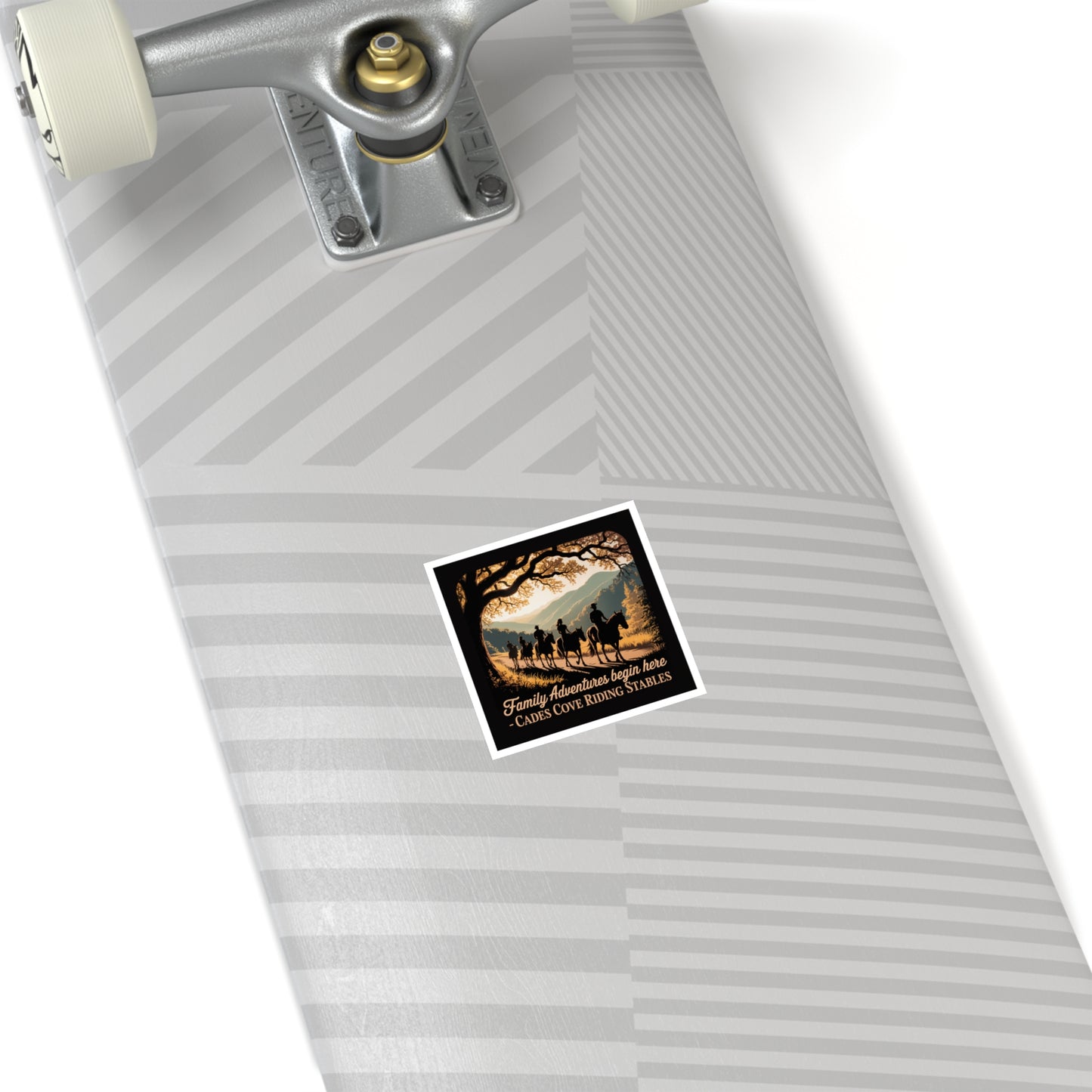 Family Adventures Begin Here Sticker – Cades Cove Riding Stables Smoky Mountains Souvenir Decal