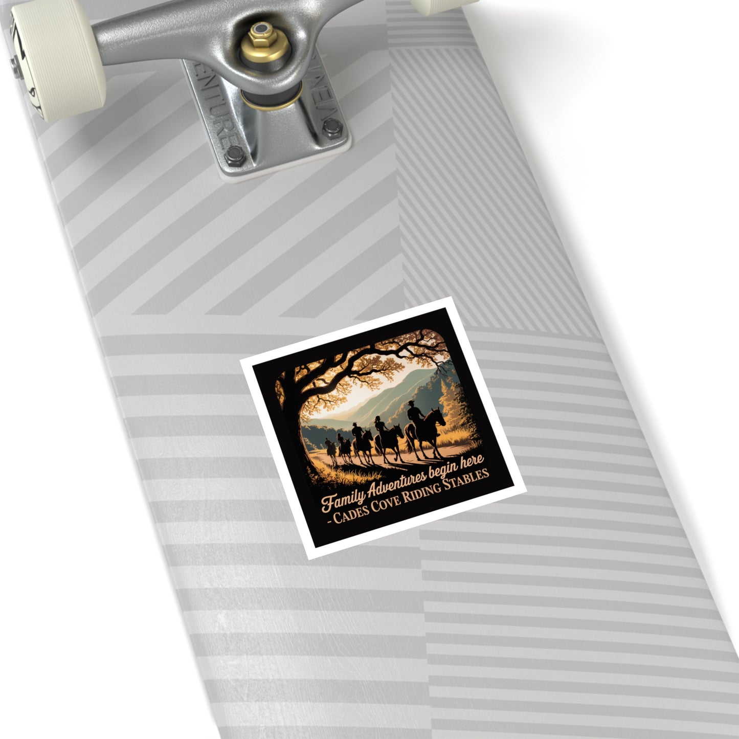 Family Adventures Begin Here Sticker – Cades Cove Riding Stables Smoky Mountains Souvenir Decal