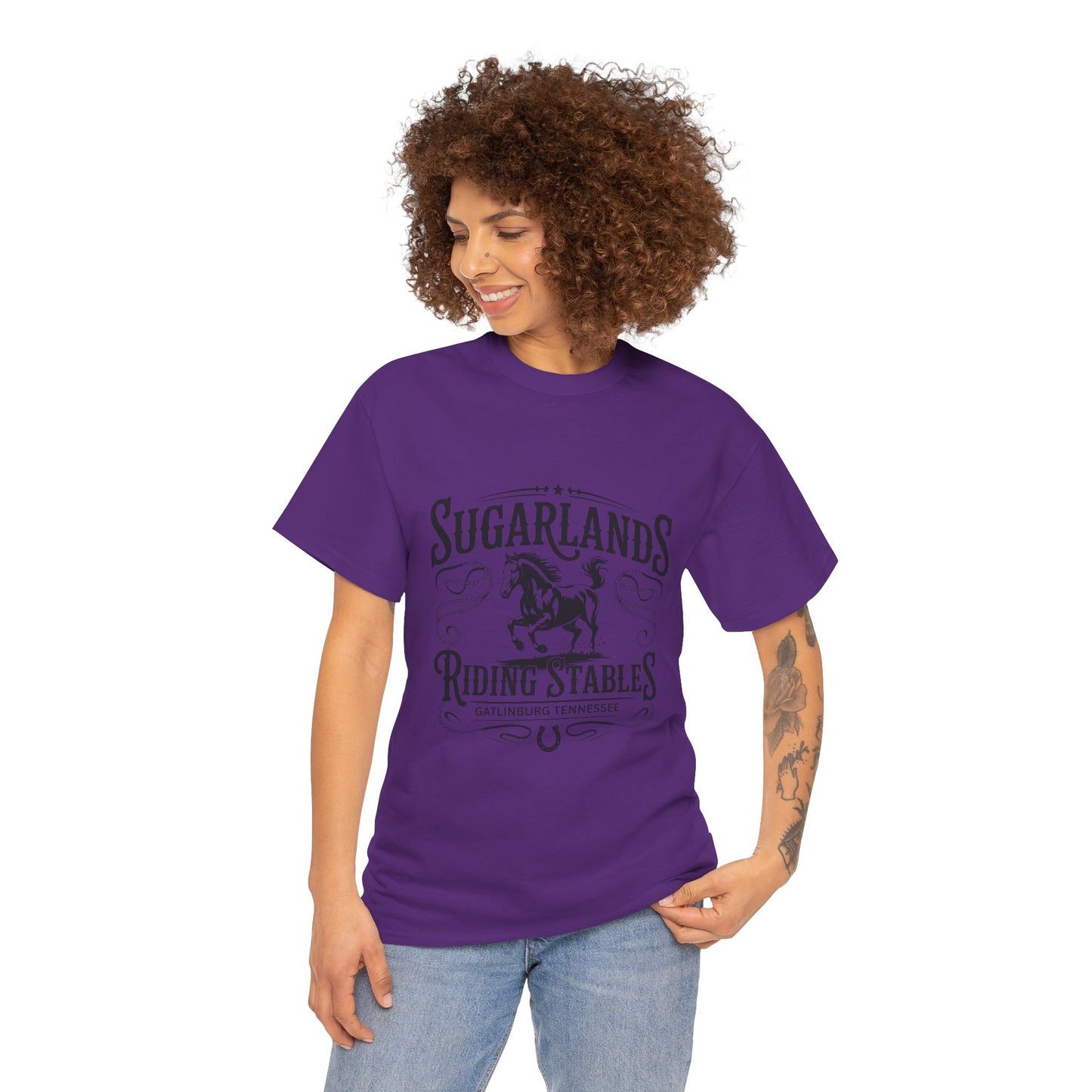 Sugarlands Riding Stables T-Shirt – Western Horse Design Gatlinburg Tennessee