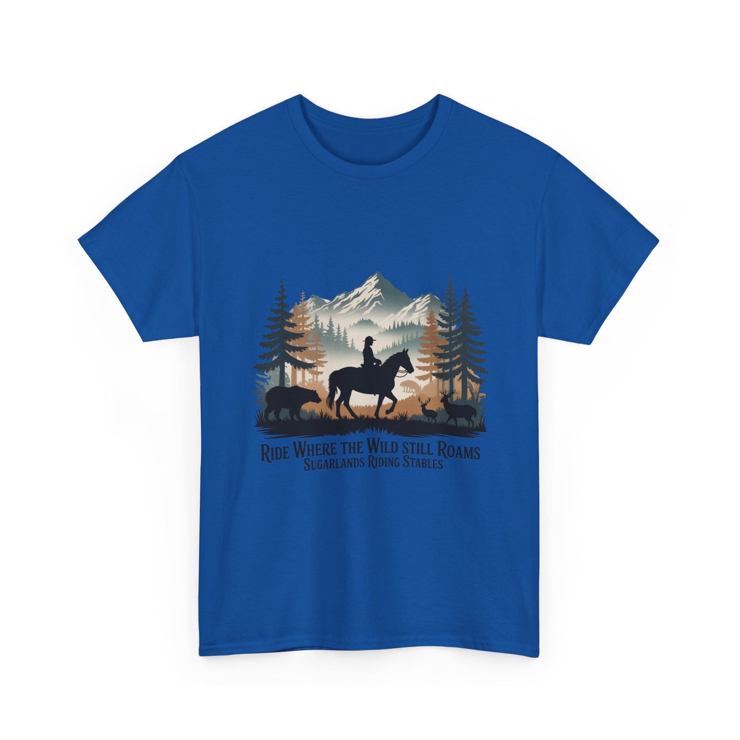 Ride Where the Wild Still Roams T-Shirt – Sugarlands Riding Stables Gatlinburg Tennessee Wildlife Tee